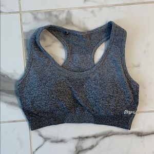 Gray ombré Gymshark sports bra